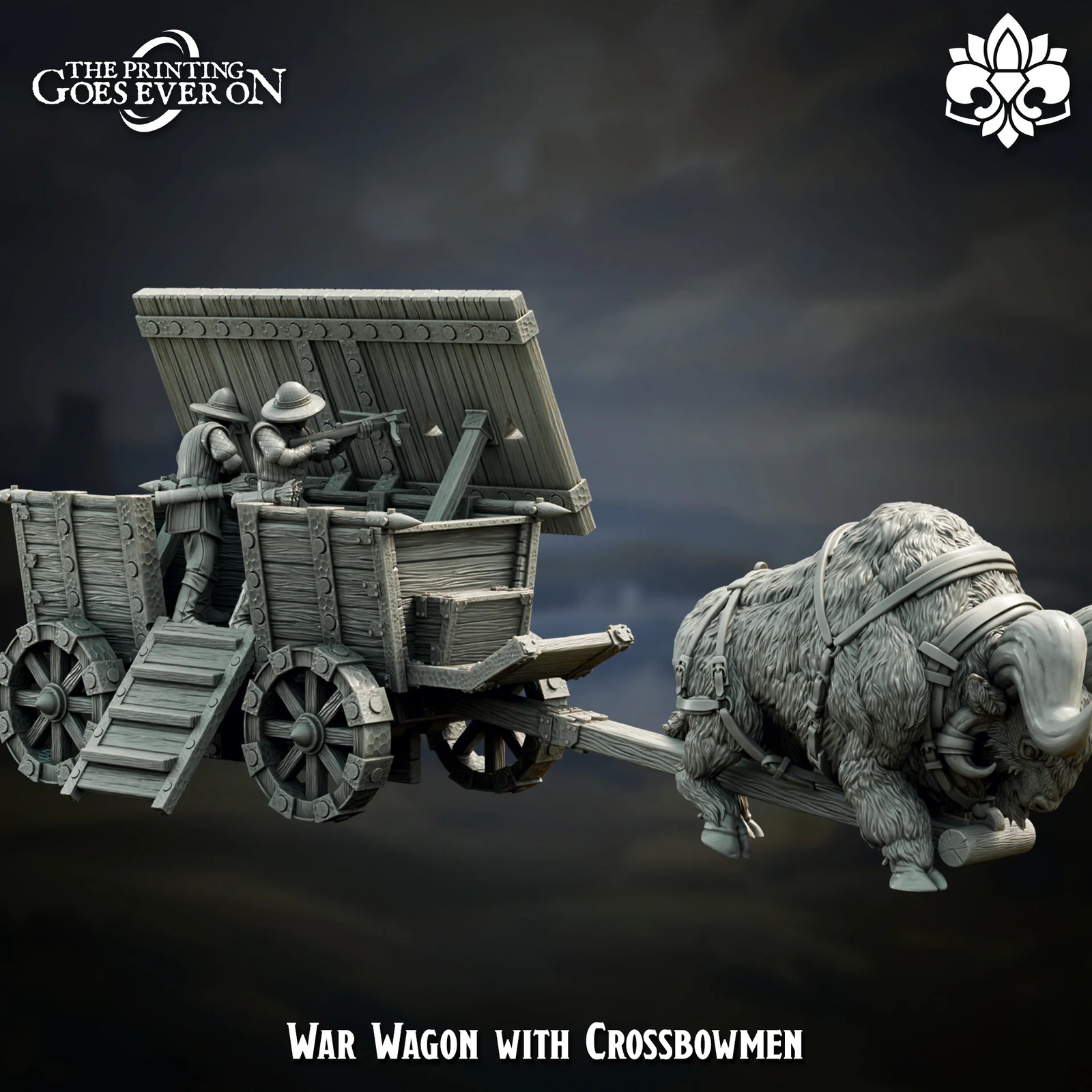 War Wagon With Crossbomen - Resin Tabletop Miniature