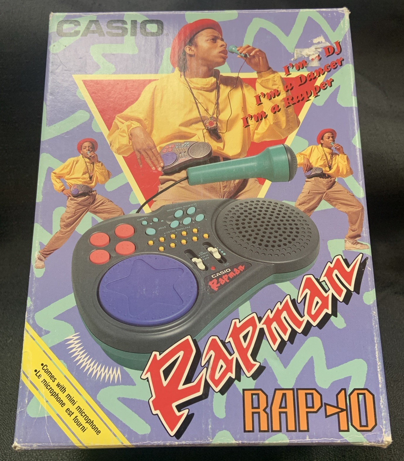 Vintage Casio Rap-10 Rapman DJ Effects Machine With Microphone TESTED! WORKING!