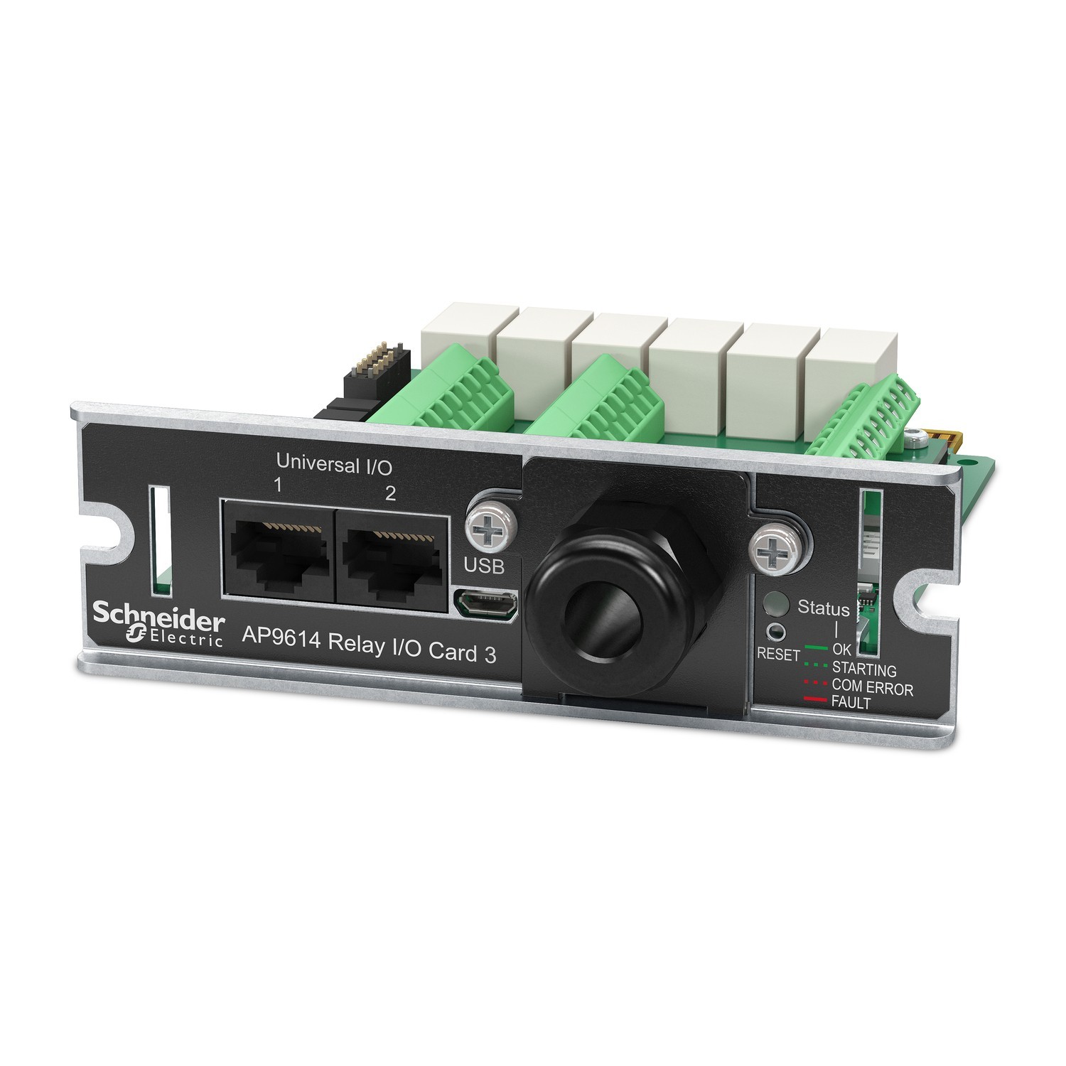 APC AP9614 Dry Contact I/O Card for UPS Sensors, Output Relays New Sealed