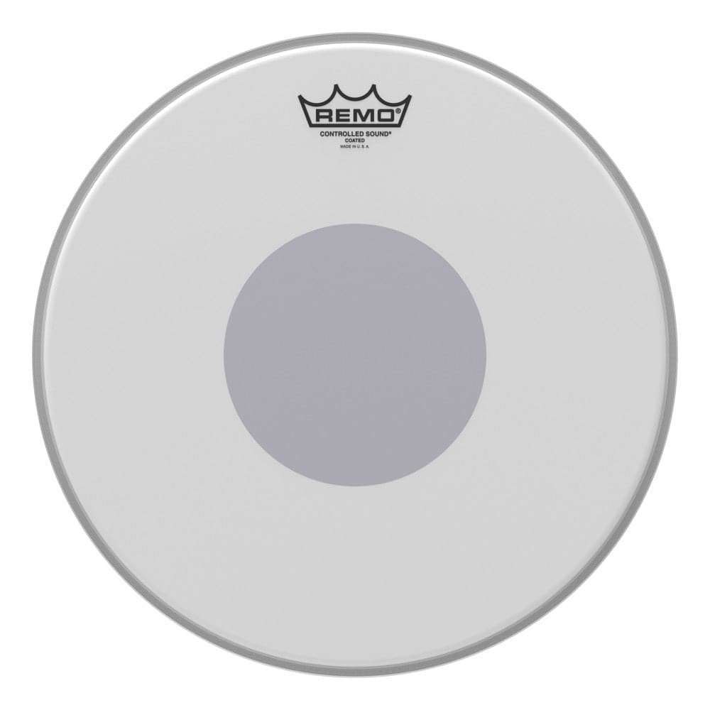 Remo Controlled Sound Coated Drumhead 14" w/Black Dot