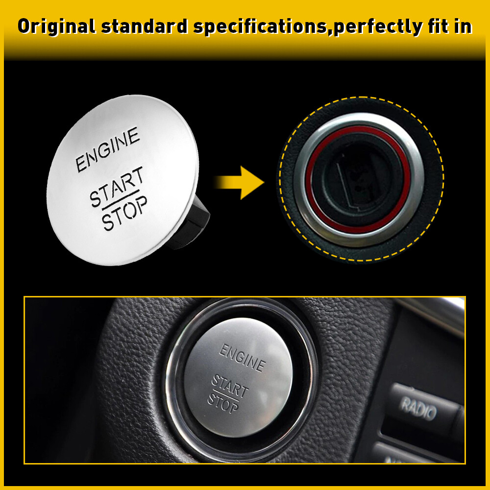 For Mercedes Benz Keyless Push Start Stop Button Go Engine Ignition Switch Parts
