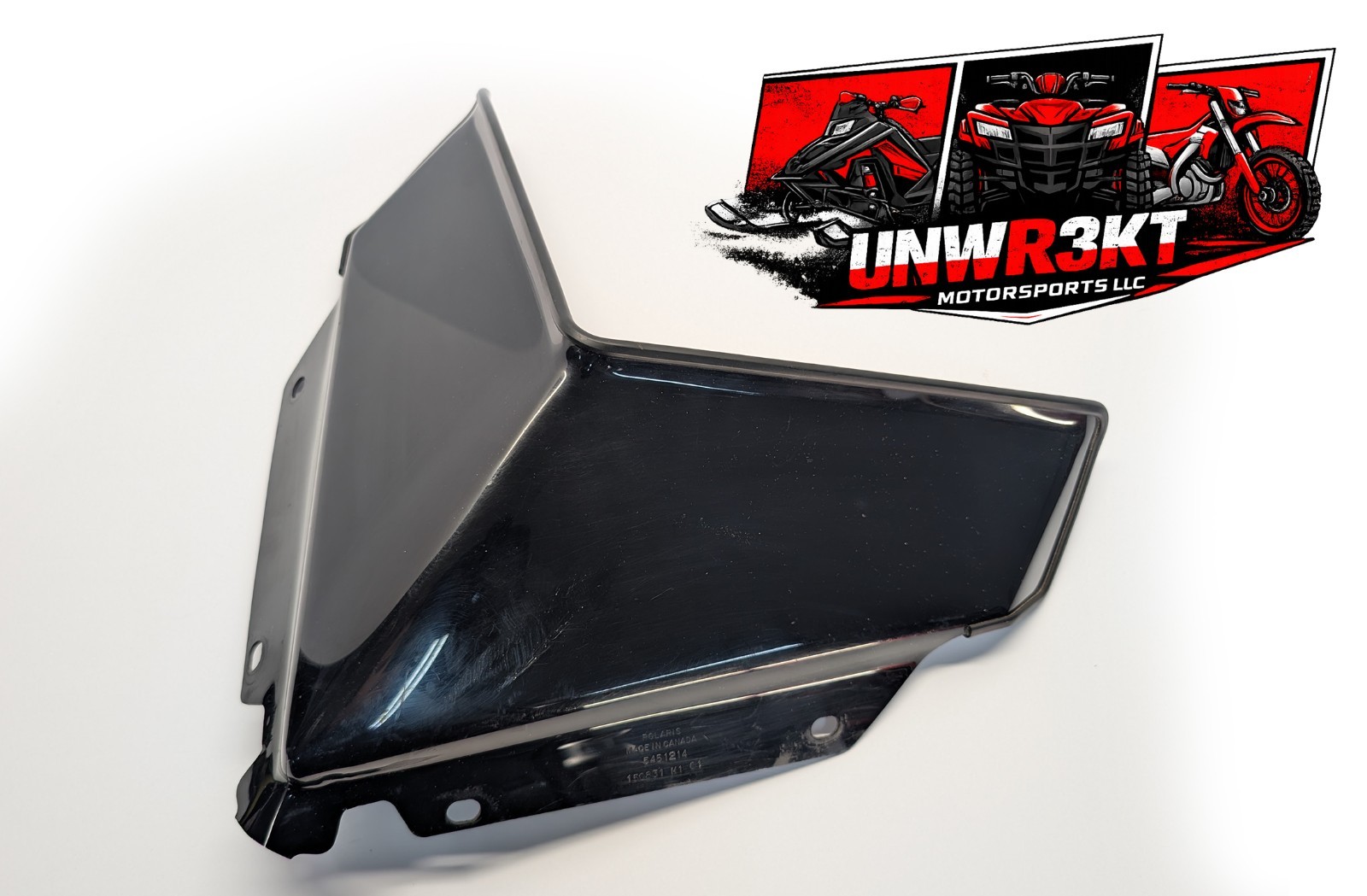 5451214 - 2015-2022 Polaris Low Windshield Glossy Black