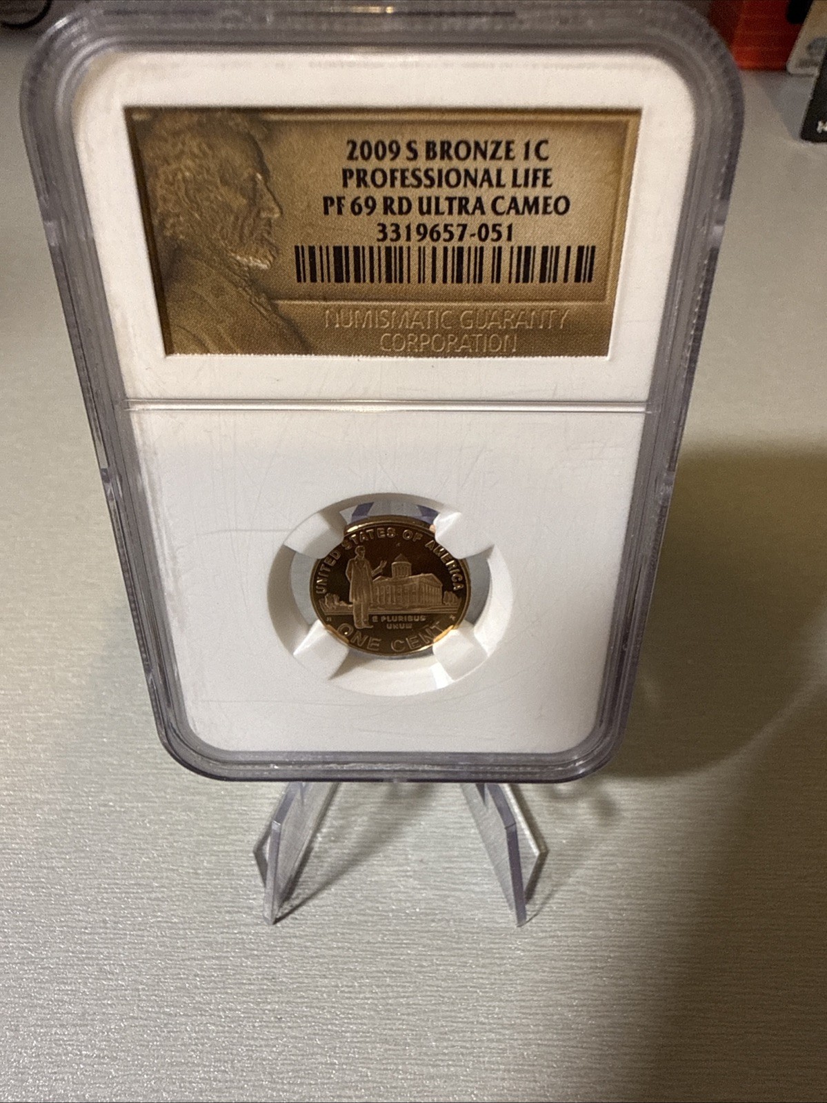 2009 S Lincoln Bicentennial Cent Professional Life Proof 69 RD Ultra Cameo NGC
