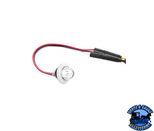 Mini Watermelon Light United Pacific 3/4" White/Clear Lens LED New Truck 34852