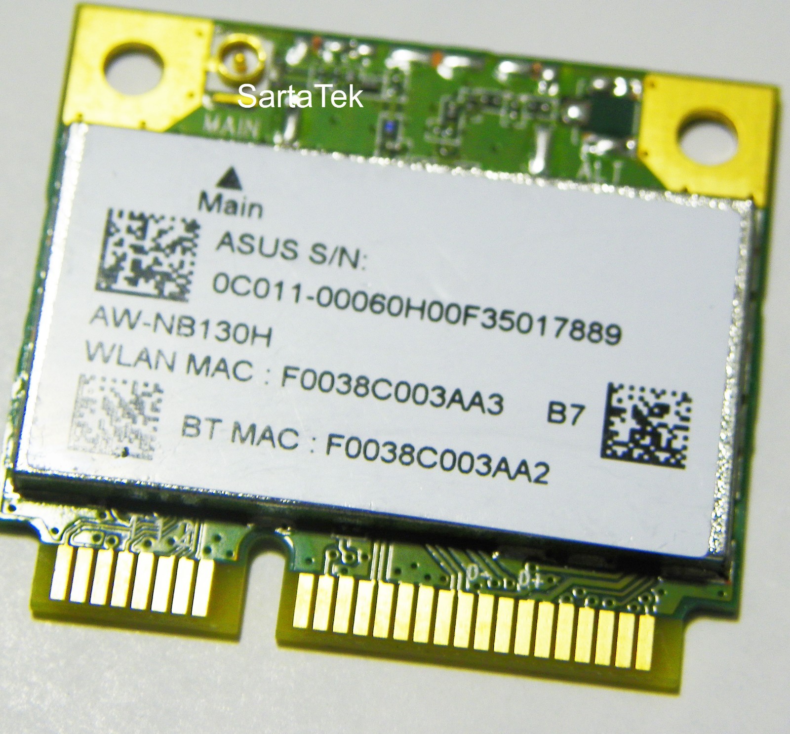 New Original Asus 0C011-00060H00 Atheros QCWB335 b/g/n Wireless BT 4.0 PCIe Half
