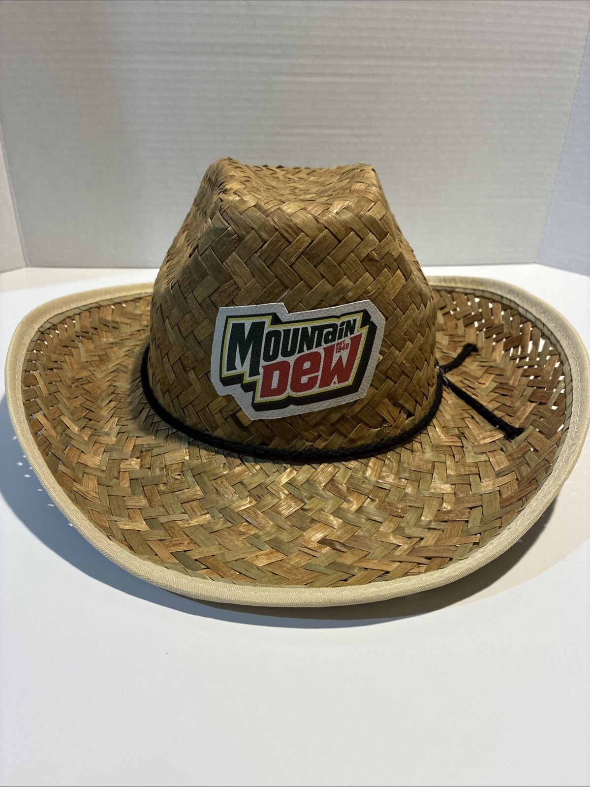 Mountain Dew Promotional Straw Cowboy Hat – Rock The Country Giveaway – New