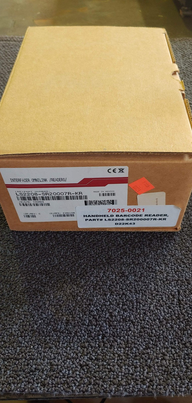 Symbol Handheld Barcode Reader LS2208