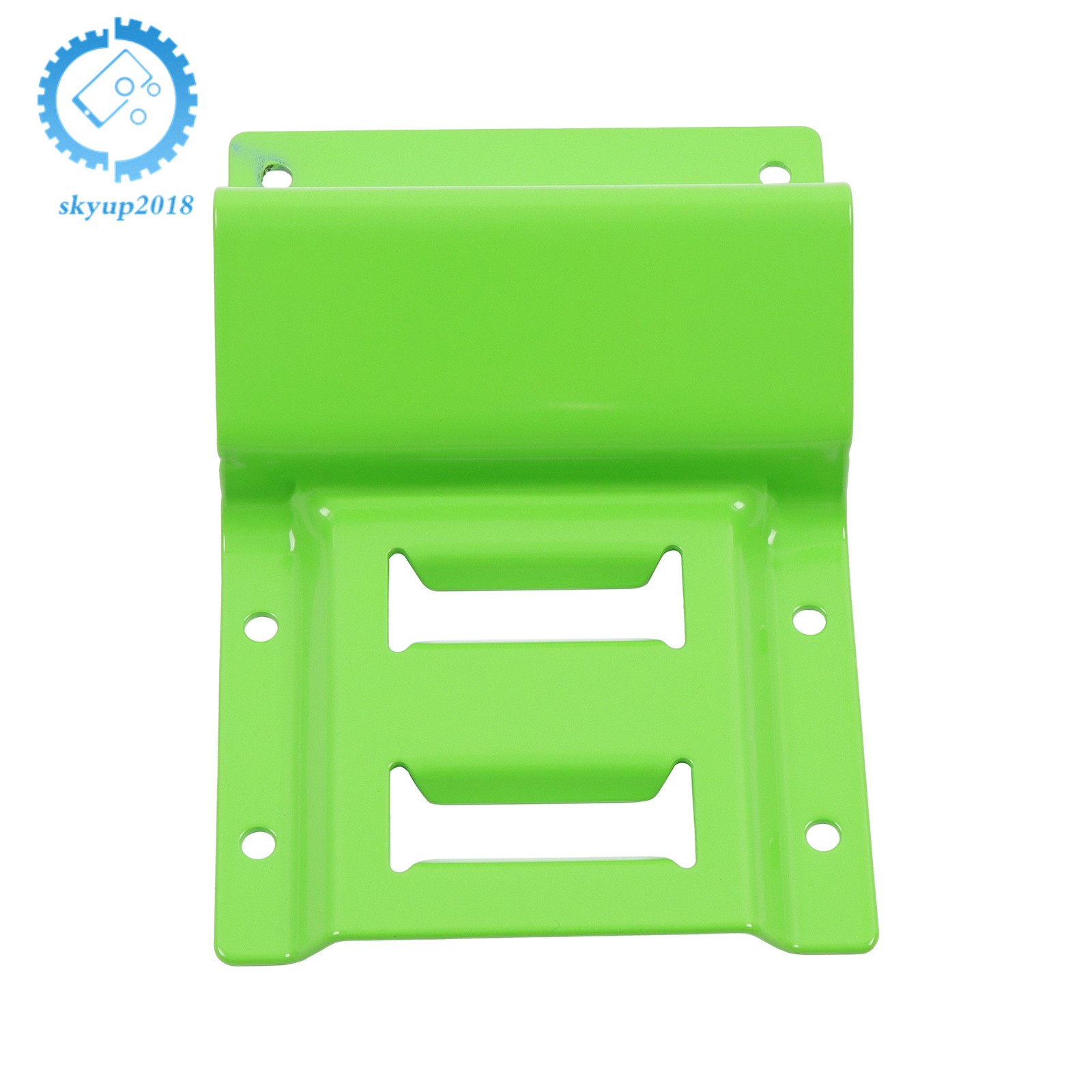 Green Wheel Chock And 6ft Ratchet Strap Kit For E Track System ATV UTV Tractors
