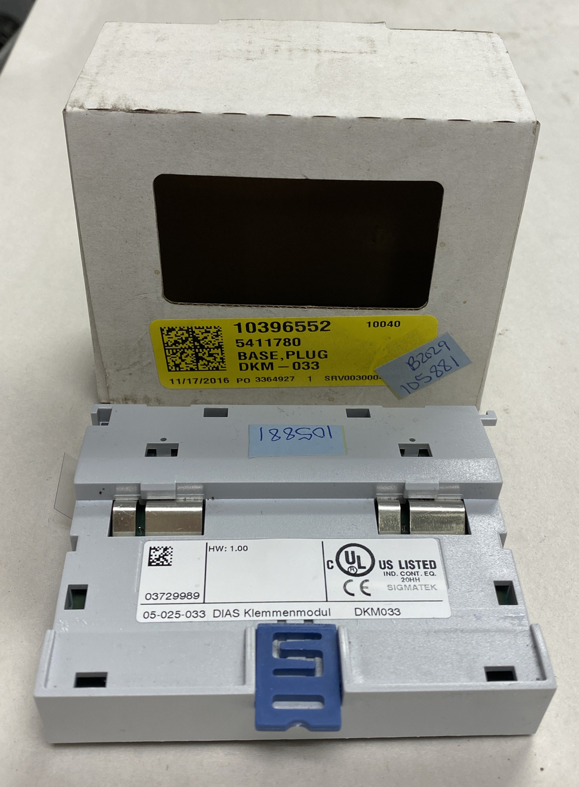 Sigmatek,DKM033,PLC Base Module 05-025-033