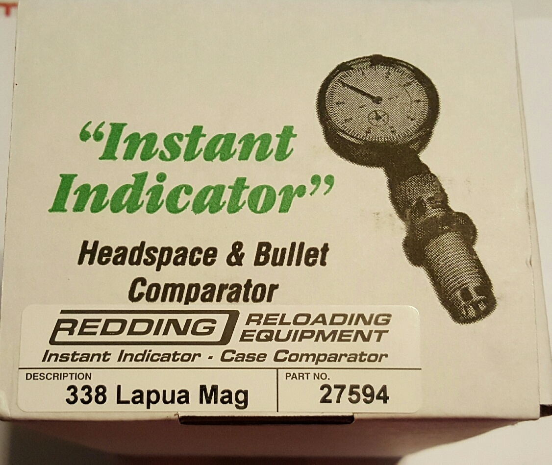 SALE! 27594 REDDING INSTANT INDICATOR WITH DIAL 338 LAPUA MAG NEW RANGE ADAPTER