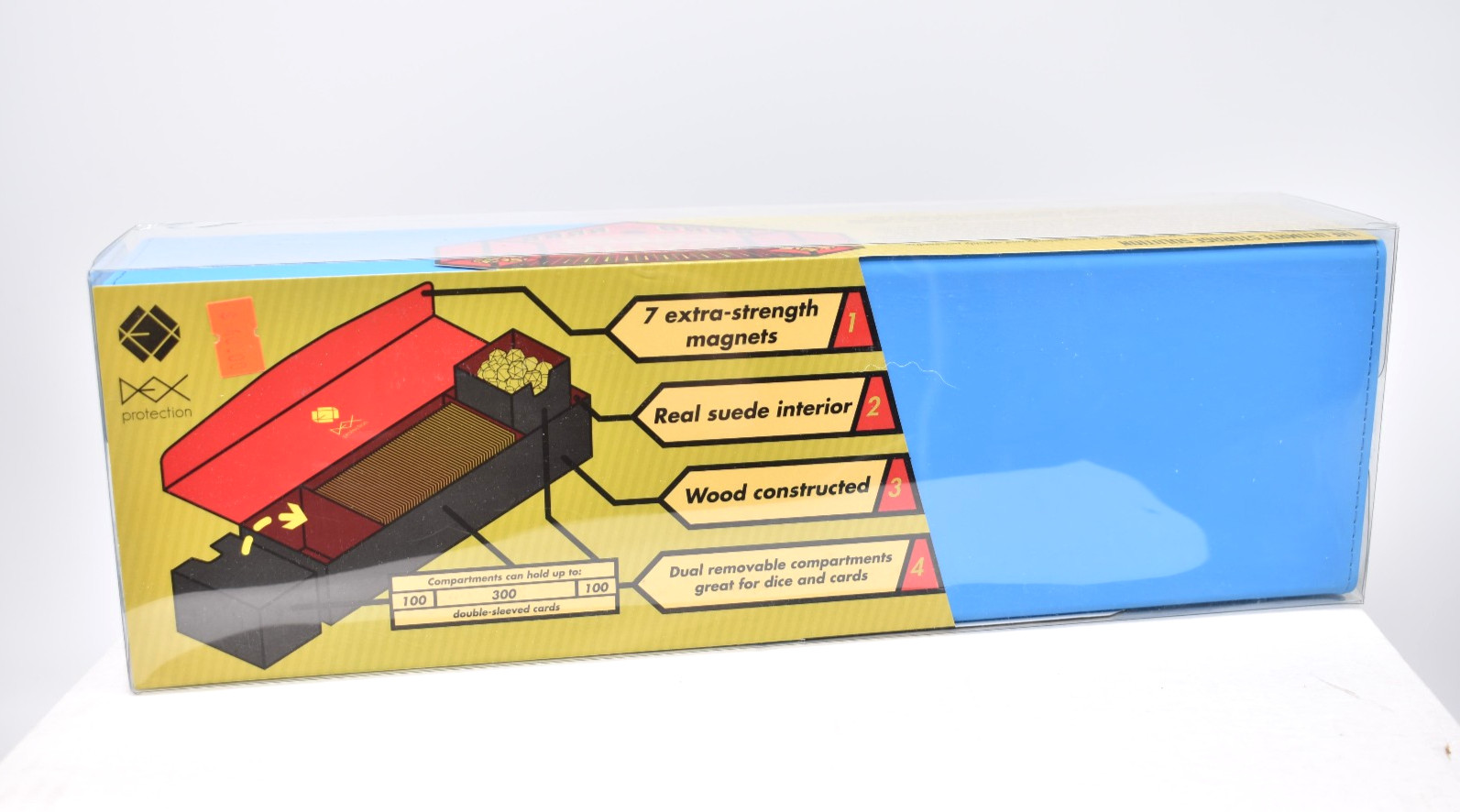 Dex Protection: Game Chest - Card / Deck Storage Box Blue - NEW DEXGC002