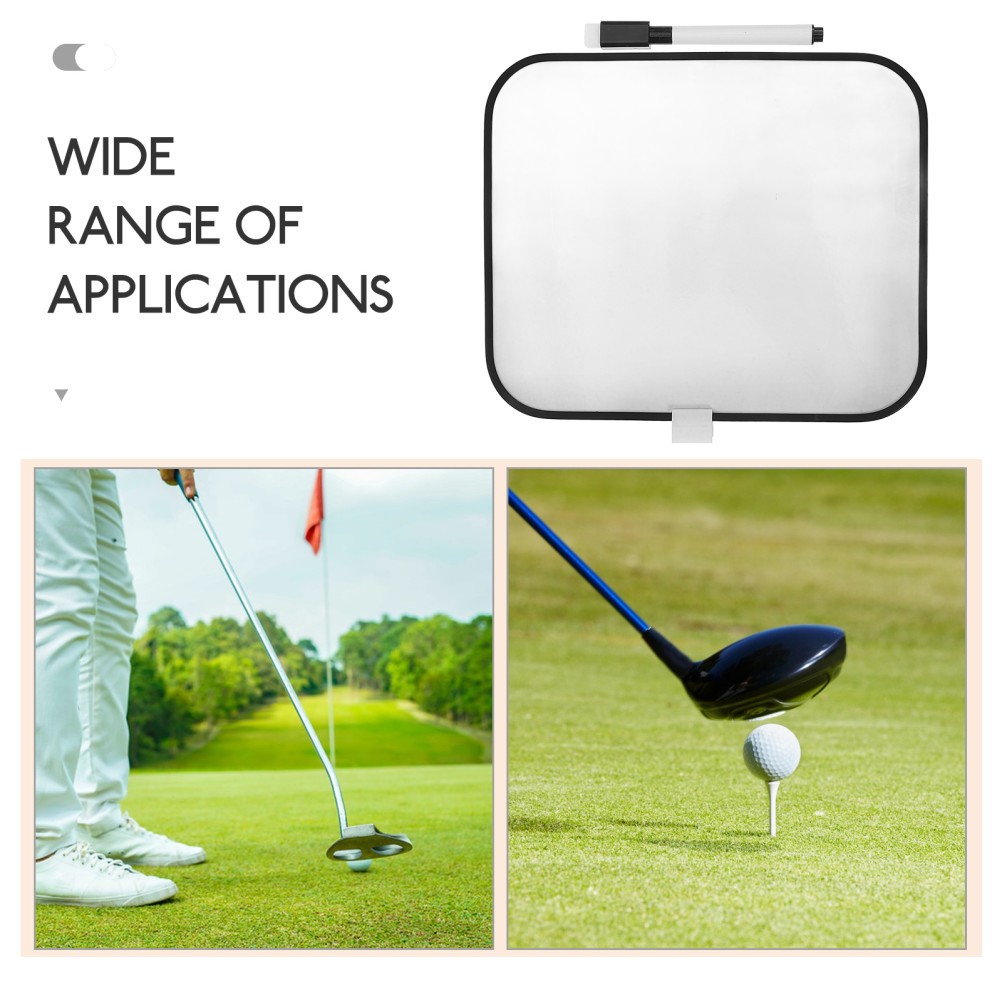 Durable Reusable Golf Dry Erase Scoreboard White Plastic Writing Board