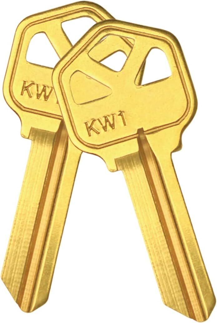 10PCS KW1 Blank Key Blanks Uncut Blank Keys Copper Structures Blank Keys