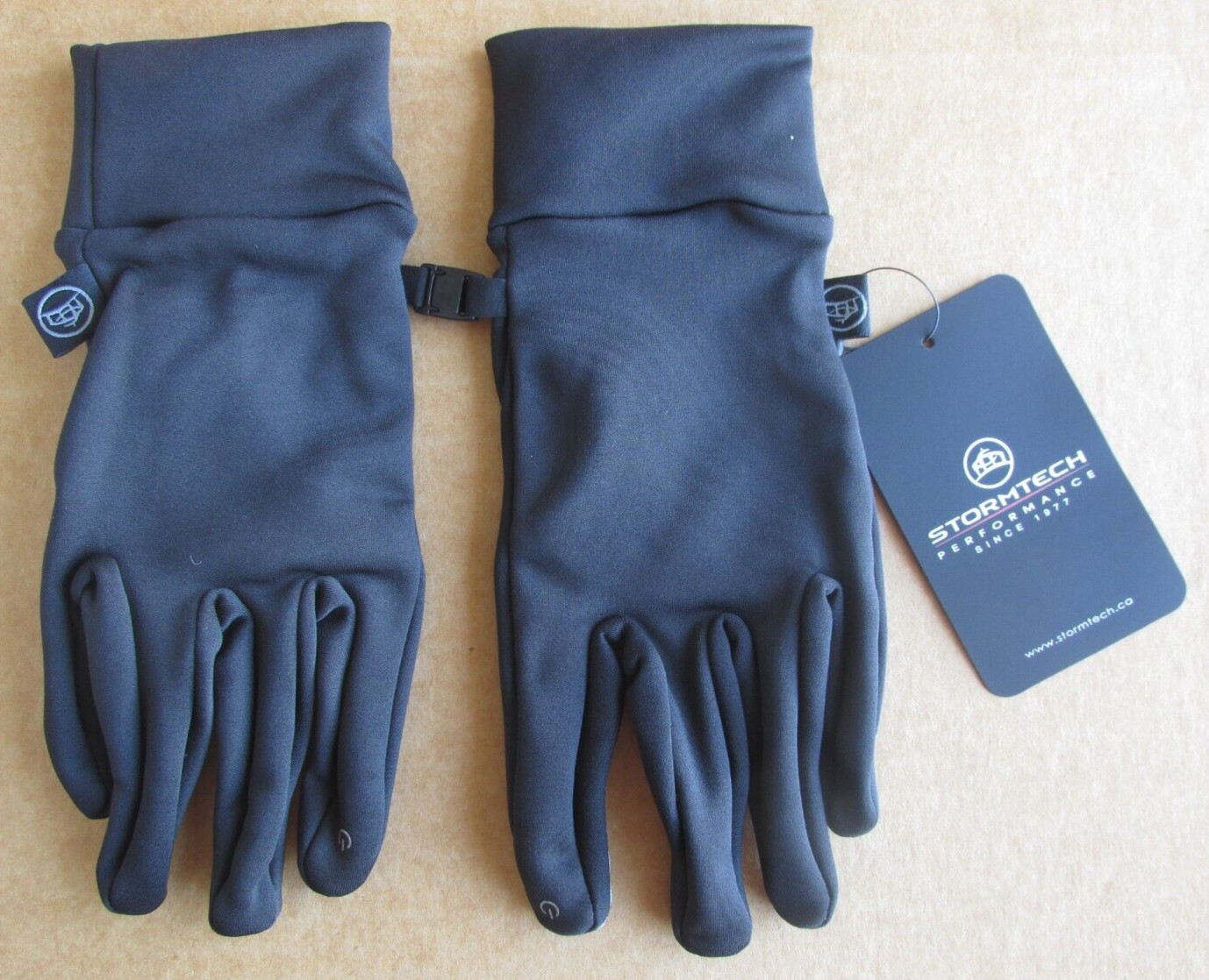 STORMTECH PERFORMANCE BLACK GLOVES STYLE TFG-1 ADULT UNISEX SIZE S/M