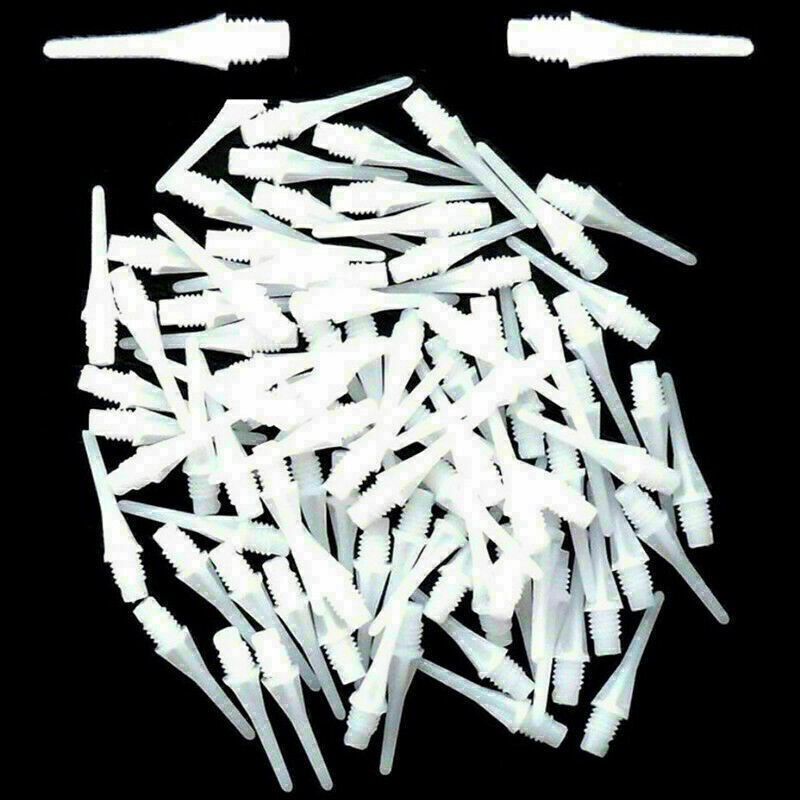 .#*.50-PCS Durable Soft Plastic Tips Points Needles White - ... Hot~ Y1V0
