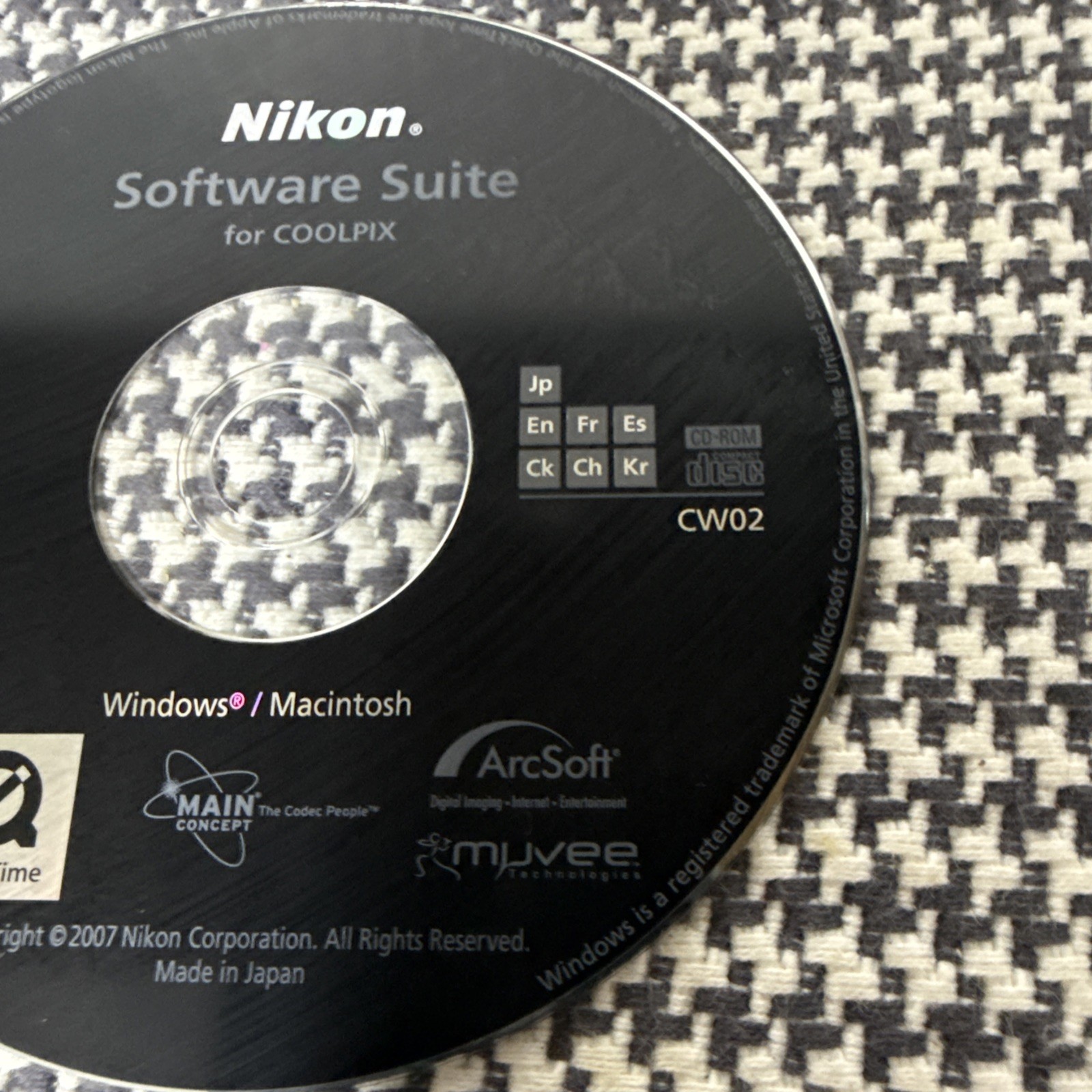 Nikon Software Suite for Coolpix CD-ROM for Windows and Mac - ArcSoft