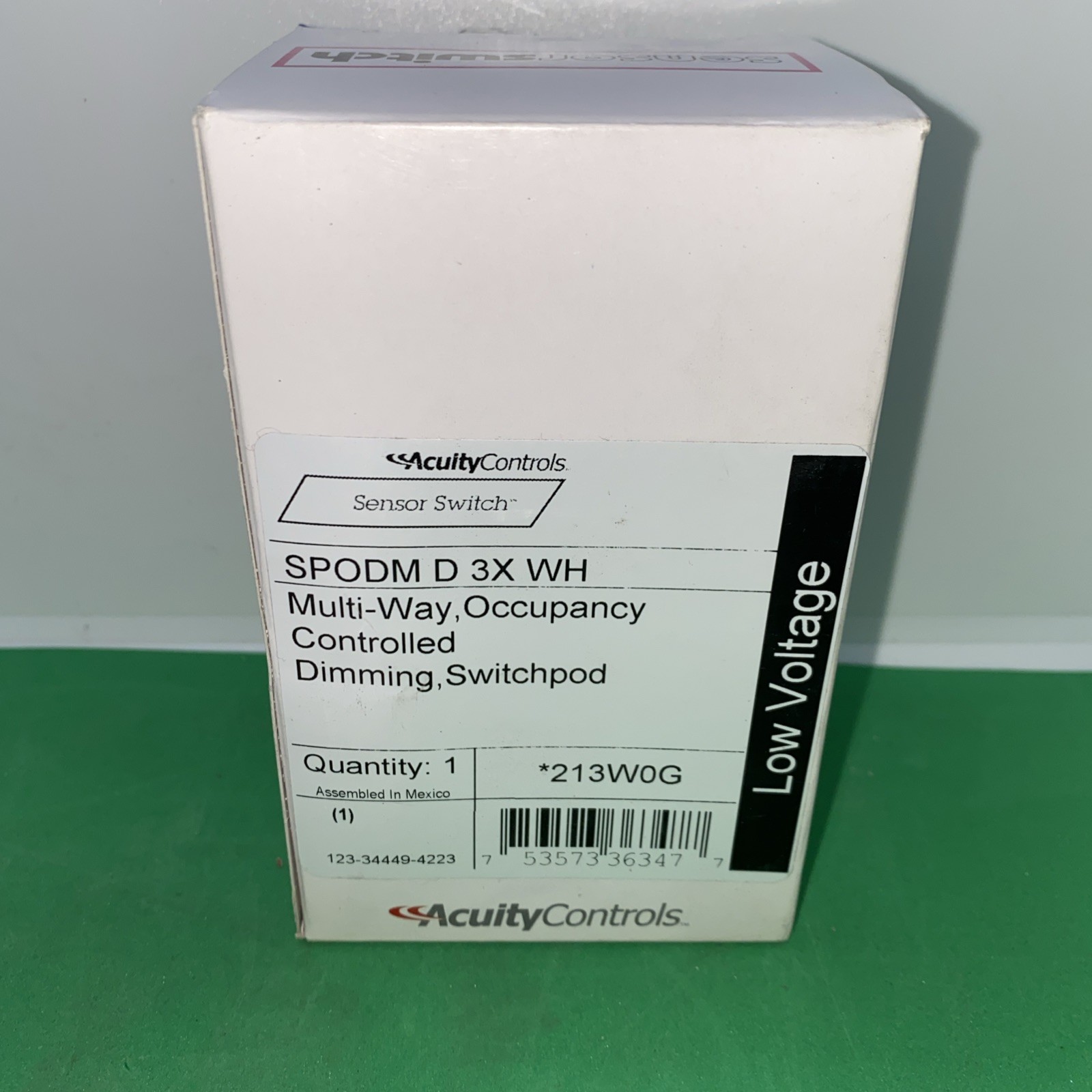 Sensor Switch SPODM D 3X WH Multi Way Occupancy Controlled Dimming Switchpod