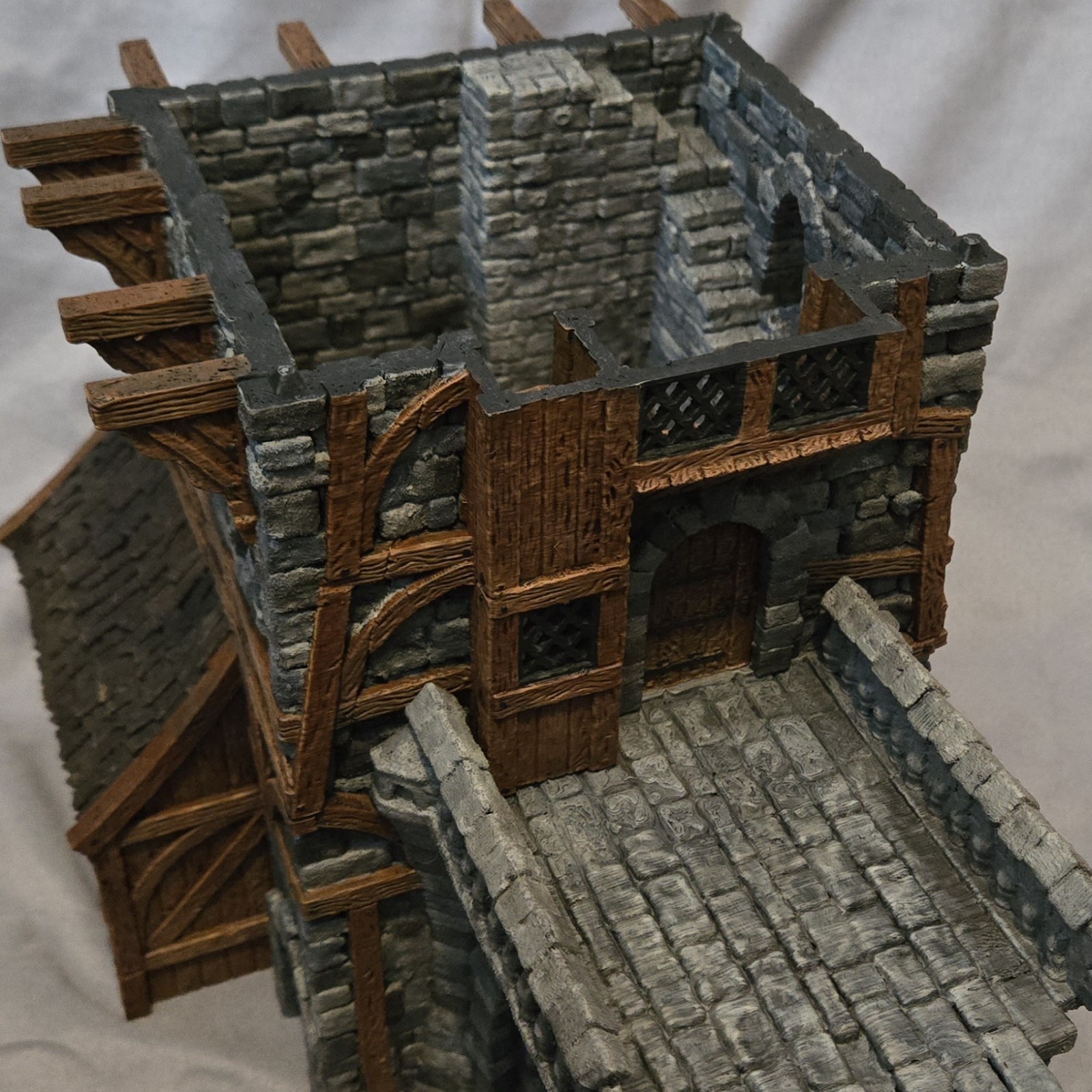 Pro Painted * Massive Multi Level Tower * Terrain RPG DnD Tabletop Scenery *