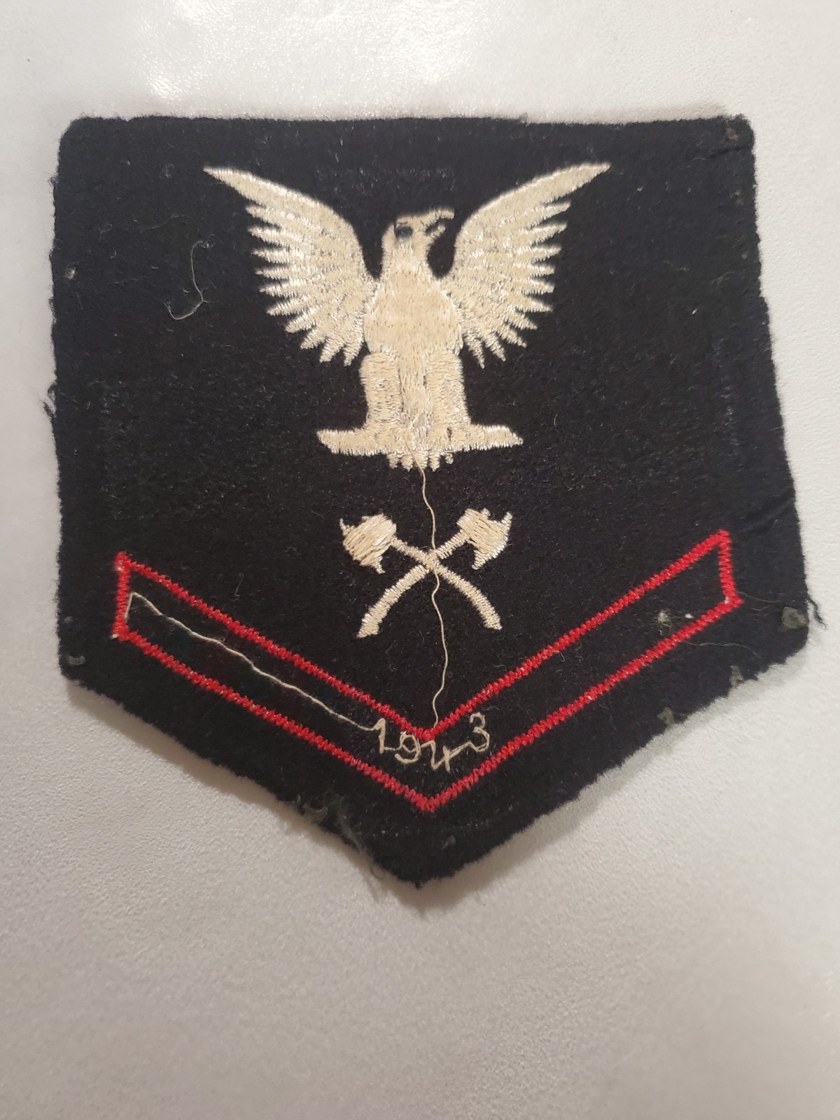 WWll United States Navy Petty Officer Third Class (PO3) rating badge for...