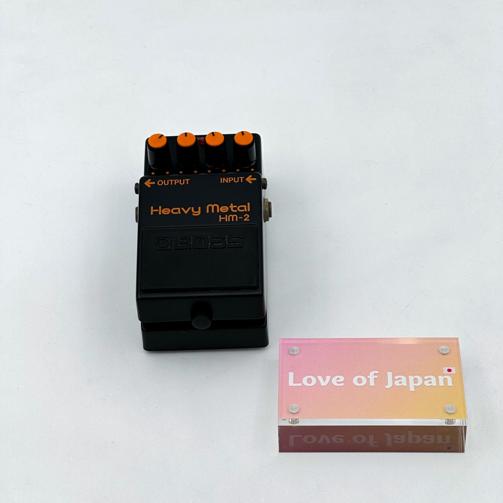 Boss HM-2 Heavy Metal Distortion Guitar Effect Pedal Good Condition Japan