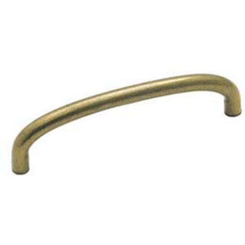4" Arched Wire Pull Burnished Brass