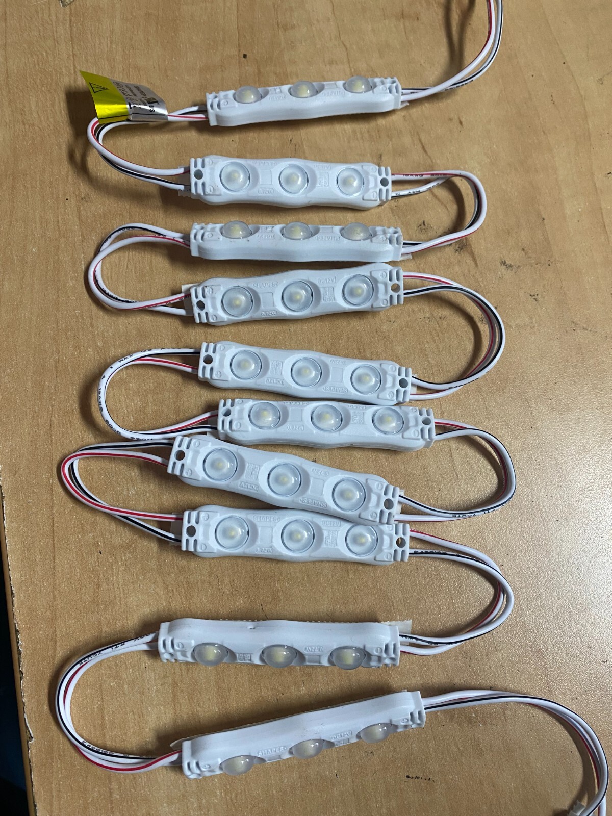 74 Pcs 3 led each Module 37ft Long LED With Lens 0.72W Waterproof Color: White