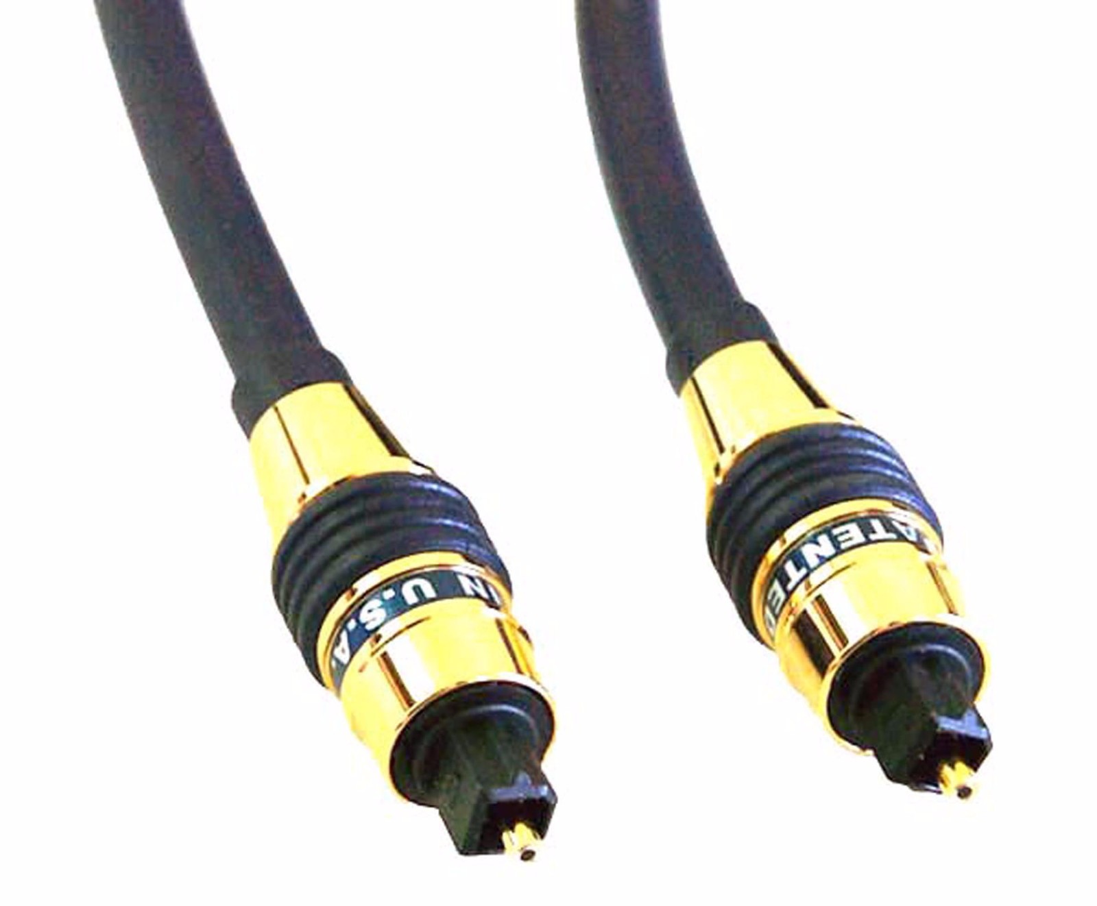 PROFESSIONAL GOLD 50FT 7MM 5-LAYER DIGITAL AUDIO OPTICAL TOSLINK CABLE 50' FEET