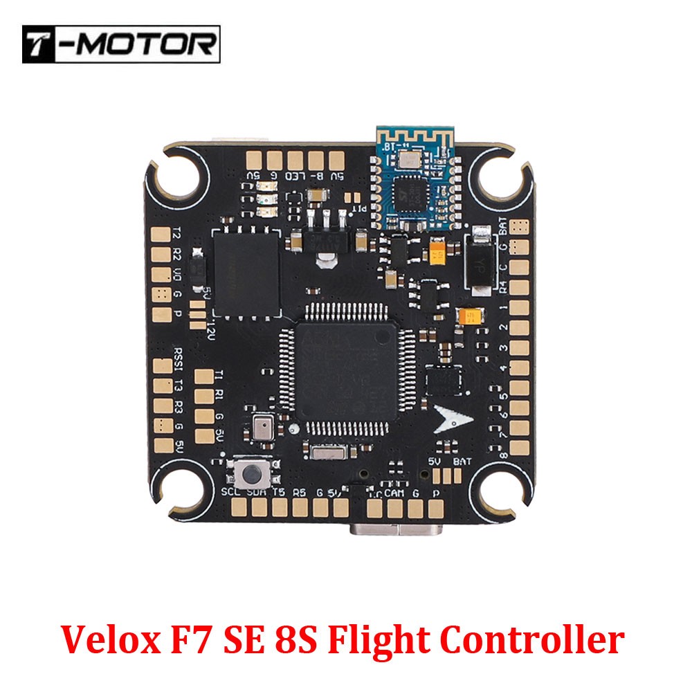T-MOTOR Velox F7 SE Stack 8S Flight Controller 70A 4IN1 ESC for Long Range Drone