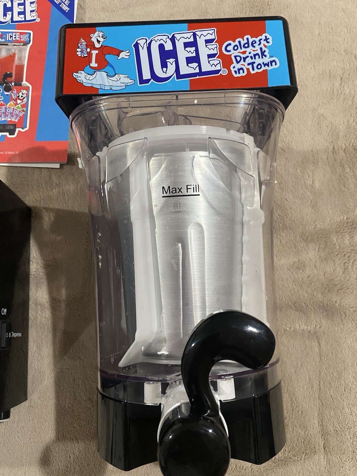 Icee Slushie Making Machine. ICEE Brand Counter-Top Sized