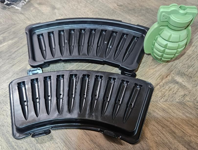 LOT OF 2 FUN ICE CUBE MOLDS