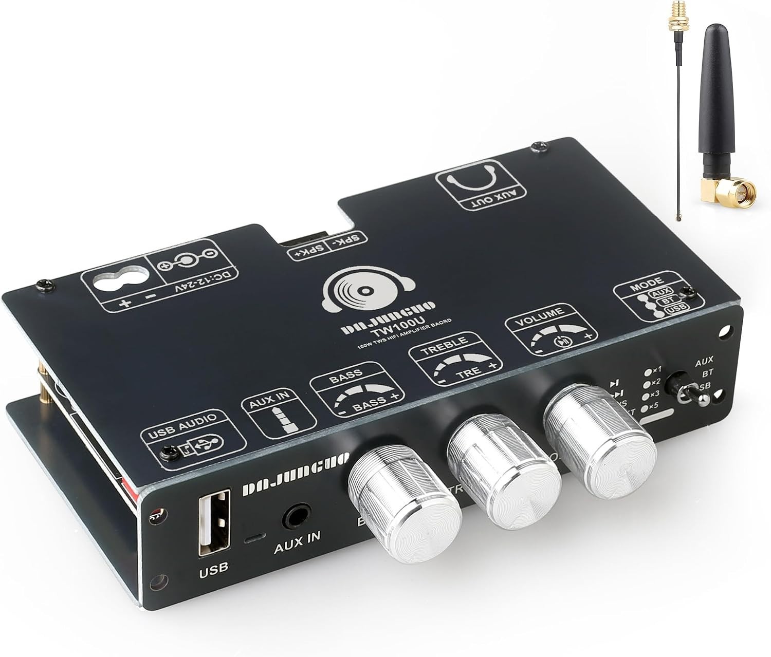 TW100U 100W Mono Bluetooth 5.3 Amplifier Board, TPA3116D2 Digital Power Amp Modu