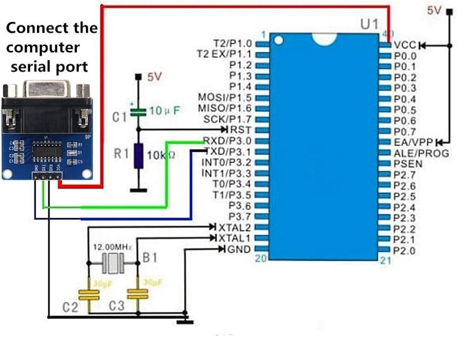 5pcs RS232 to TTL Converter Module COM Serial Port Board MAX3232 MAX232CSE