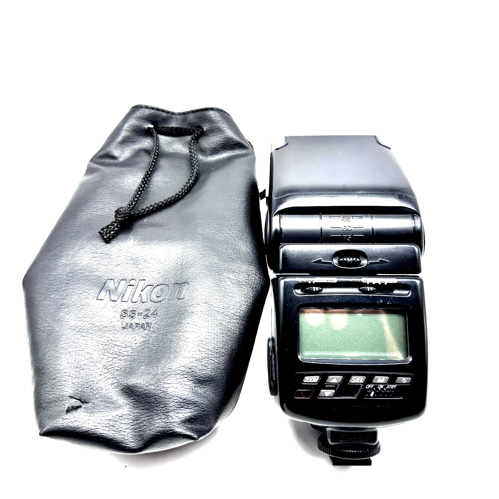 TESTED NIKON SPEEDLIGHT SB-25 Shoe Mount Camera Flash for Nikon SLR w/ SS-24 Bag