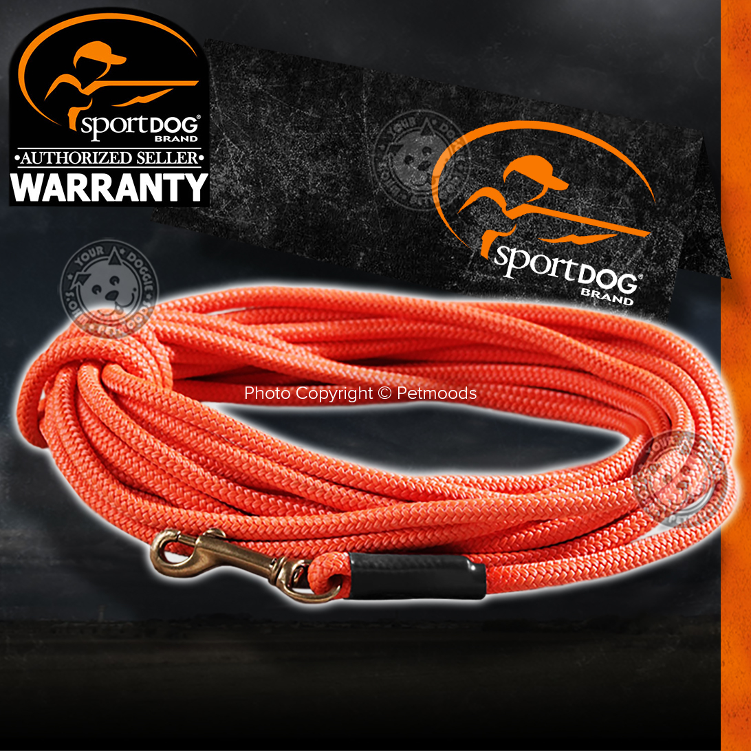 SportDOG SAC00-11746 Blaze Orange Check Cord 30 Feet Tangle-Free for Dogs & Pets