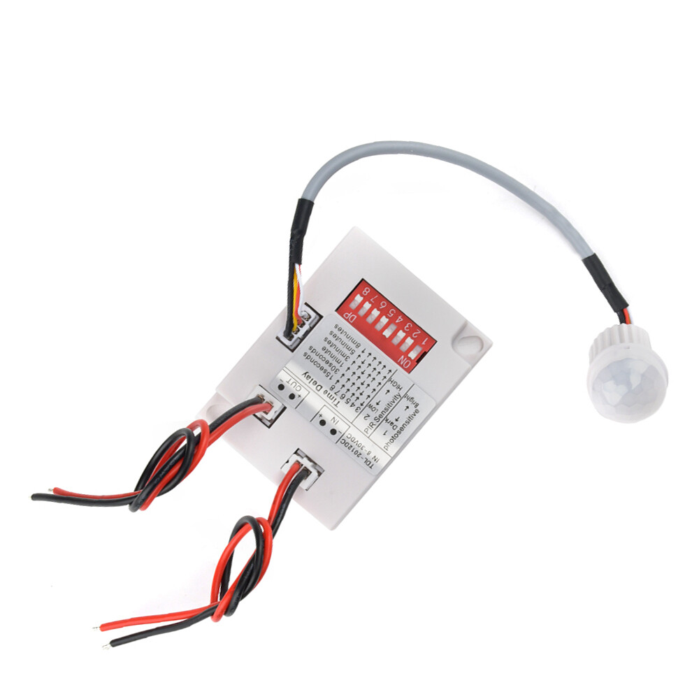 PIR Infrared Motion Sensor Switch Body Induction Detection DC8V-30V AC85V-265V