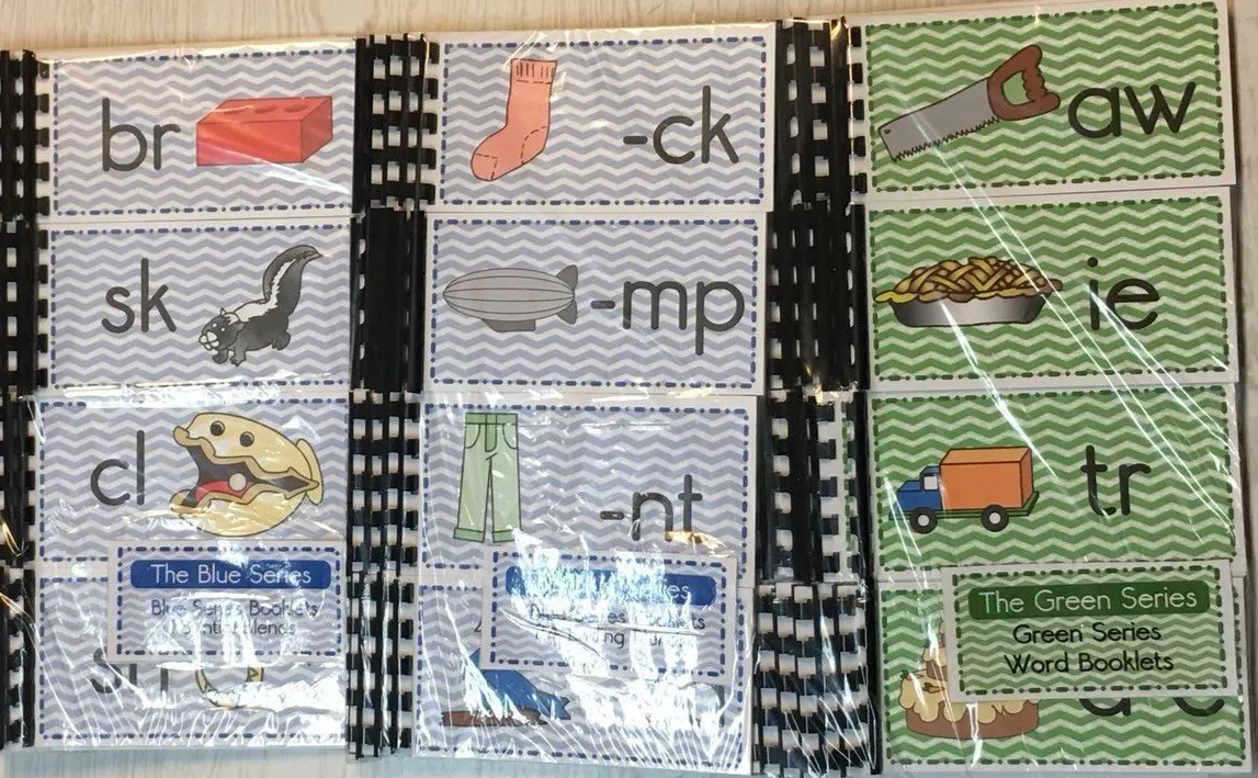 The Blue & Green Series Complete - 78 Word Booklets - Montessori
