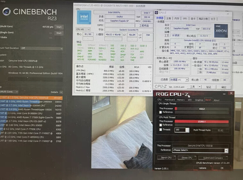 Intel Xeon Platinum 8460Y ES CPU 40 Core 1.5GHz 300W LGA4677 Server Processor/*