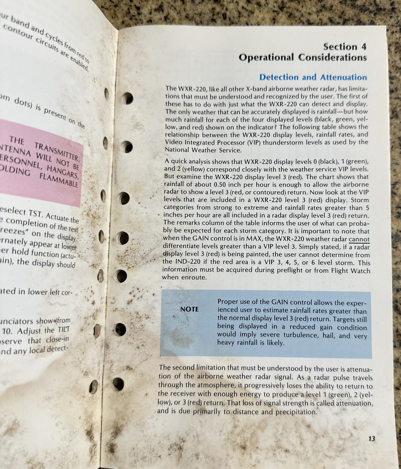 Collins WXR-220 Radar Pilot's Guide
