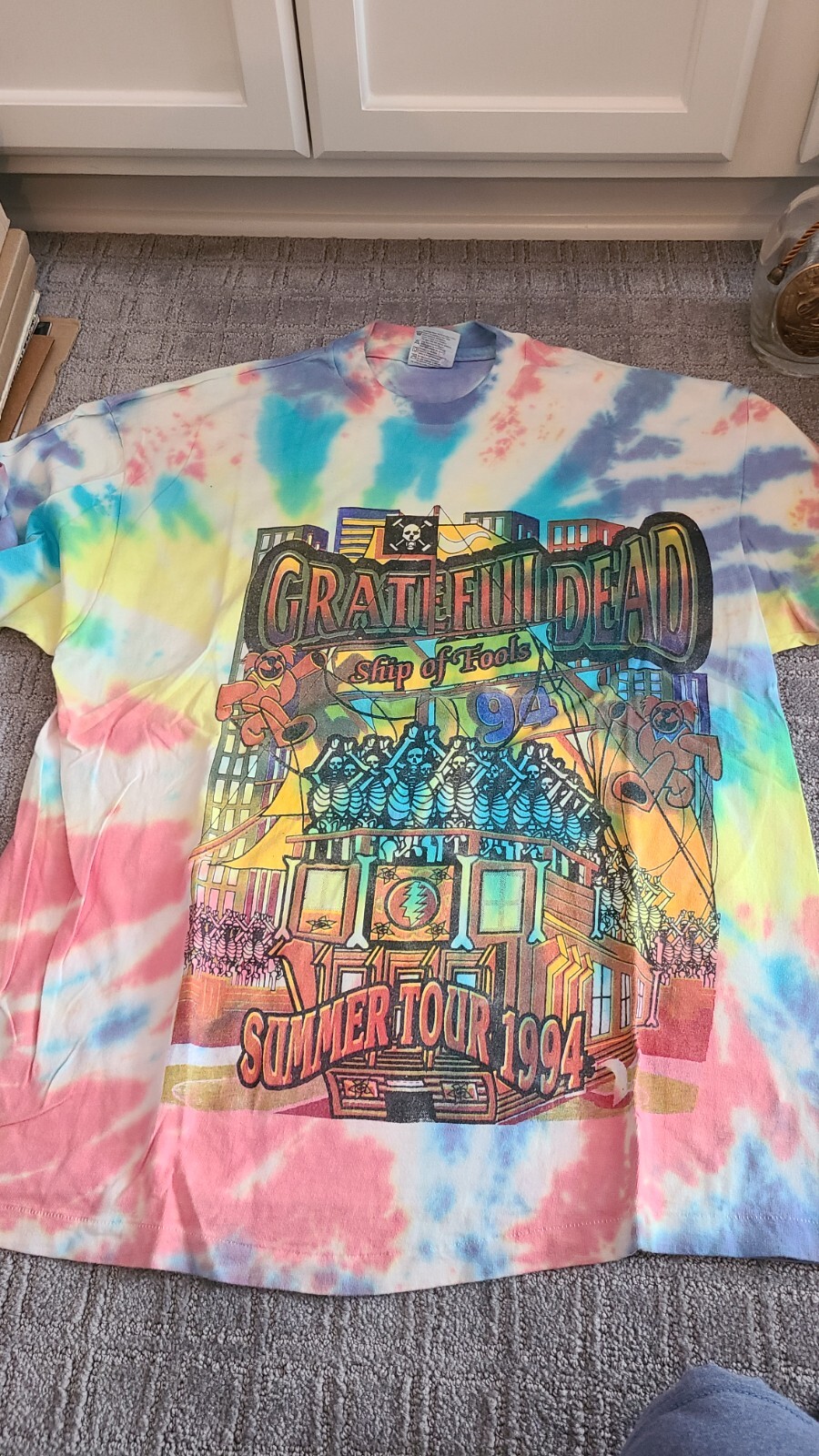 Vintage Grateful Dead Ship of Fools Summer 1994 Tie Dye Tour Shirt SUPER RARE!