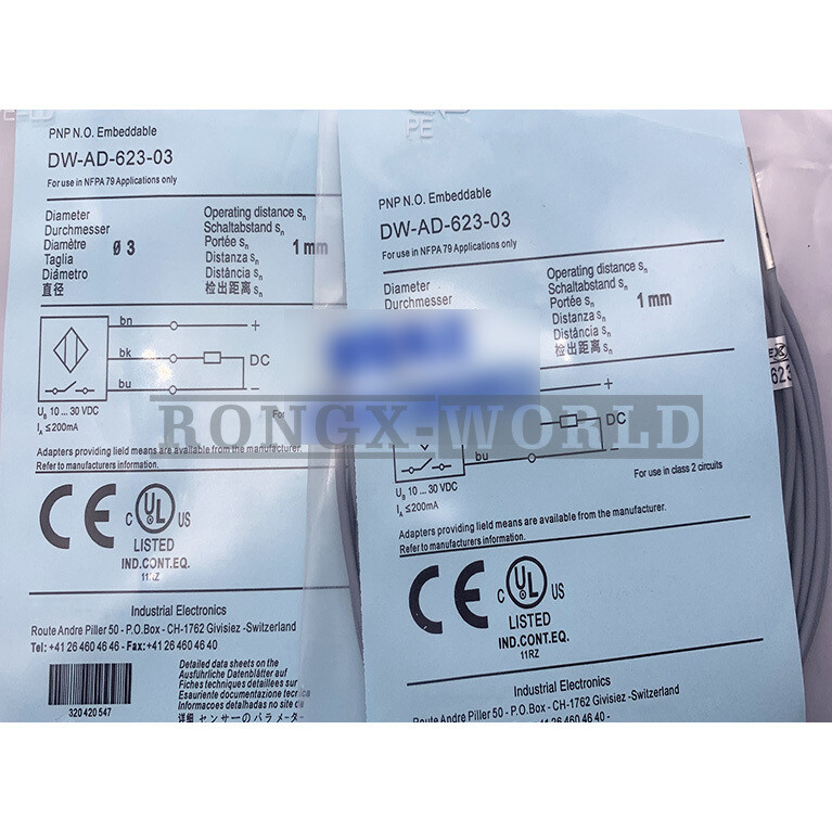 ONE for Contrinex DW-AD-623-03 Proximity Switch Sensor New