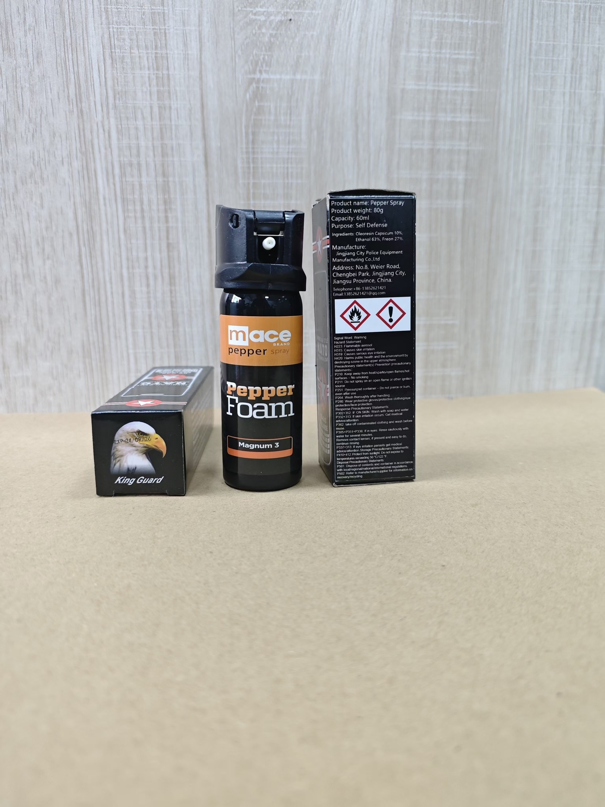 Magnum 3 Pepper Foam - Self Defense Pepper Spray 2 fl oz Free small spray