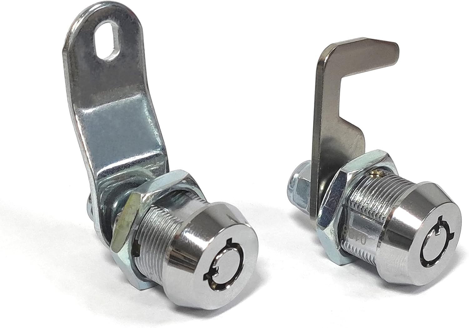 2 Pack Toolbox Lock 5/8" Tubular Cam Replacement Lock Hook Cam Keyed Alike with