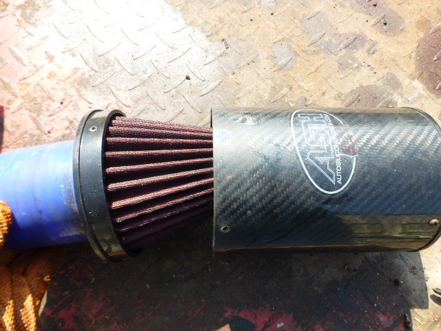 carbon fibre race car airbox intake filter