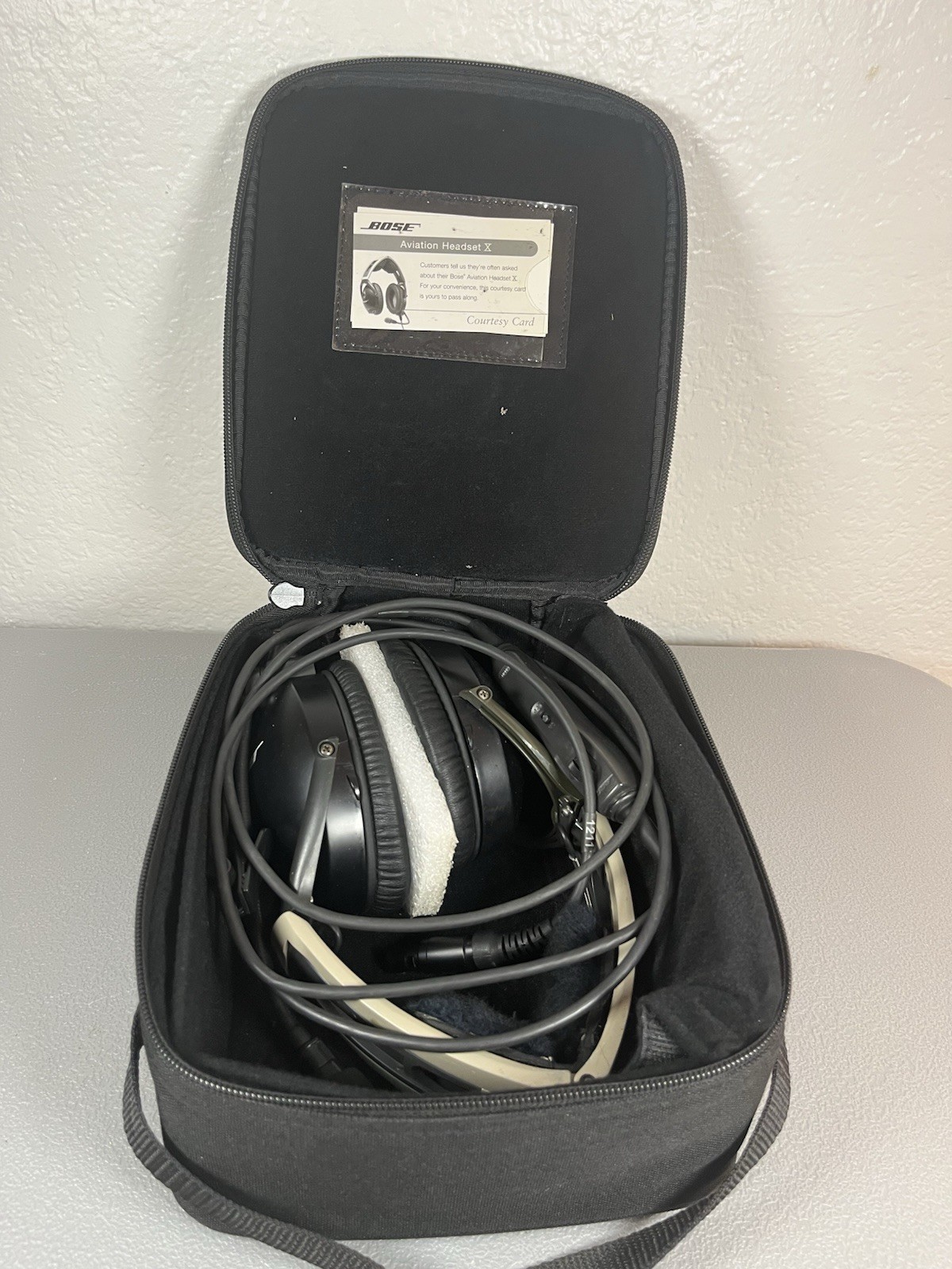 Bose X Aviation A10 Excellent New Covers Headset AHX-34-01