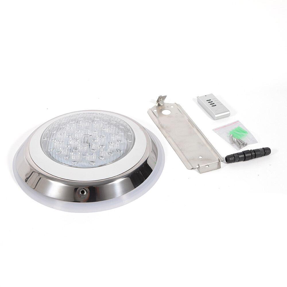 54W RGB LED Swimming Pool Light Underwater SPA Waterproof Lamp+Remote Control US