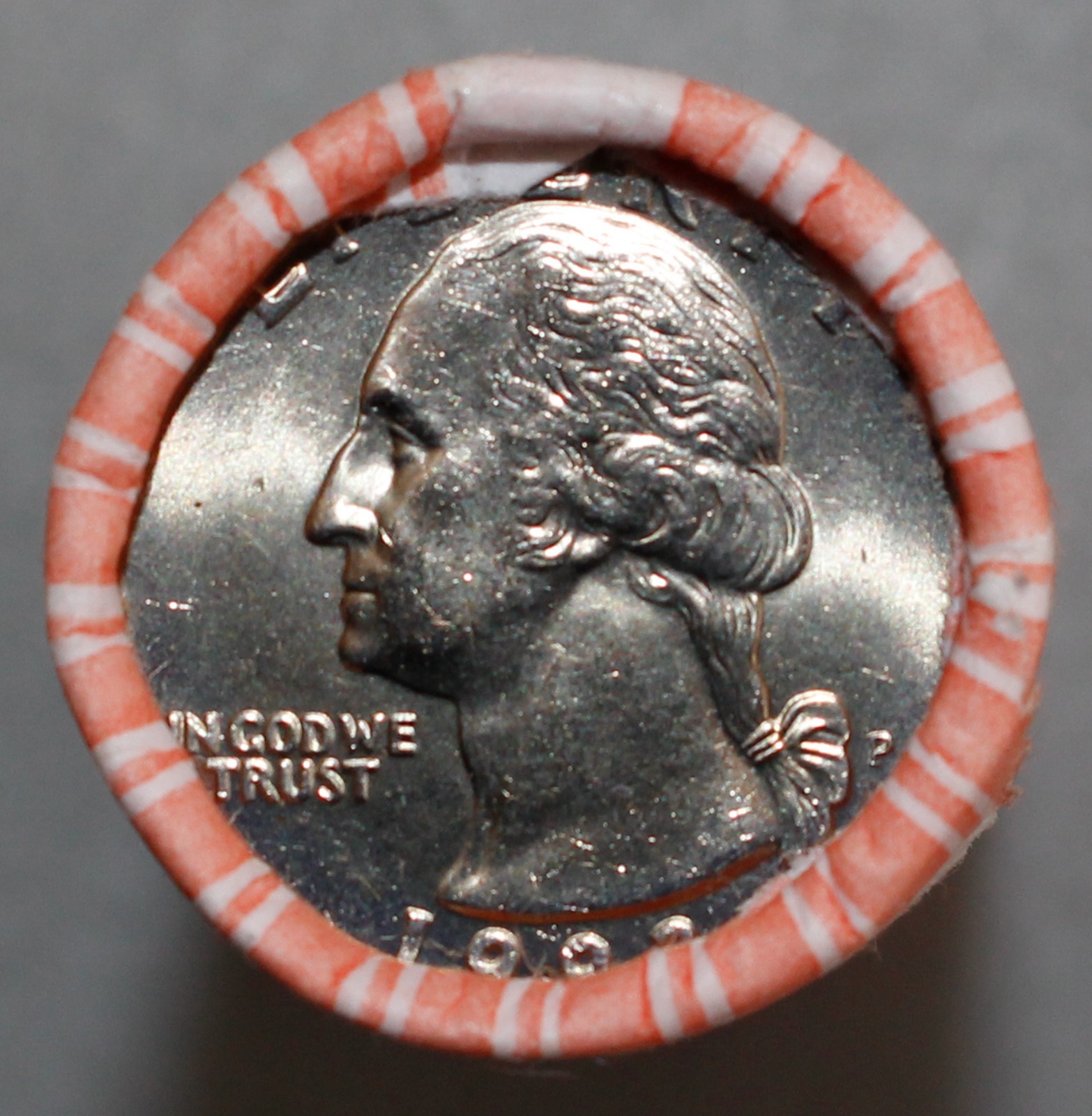 1993 Washington Quarter 40 Coin Roll BWR 25 Cents Philadelphia Mint H/T Roll