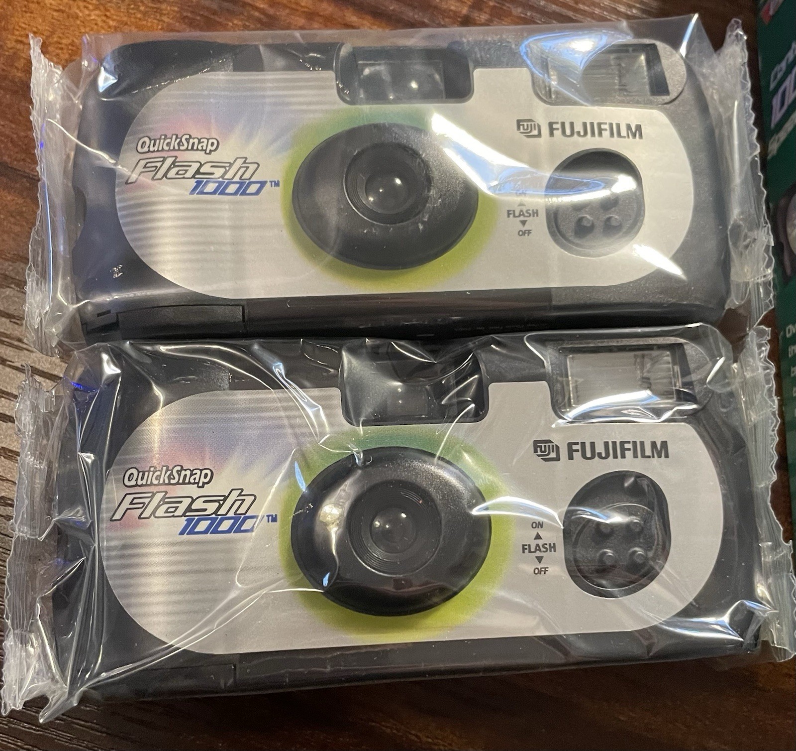 Fujifilm QuickSnap Flash 1000 Camera – 2 Sealed Cameras, Box Worn