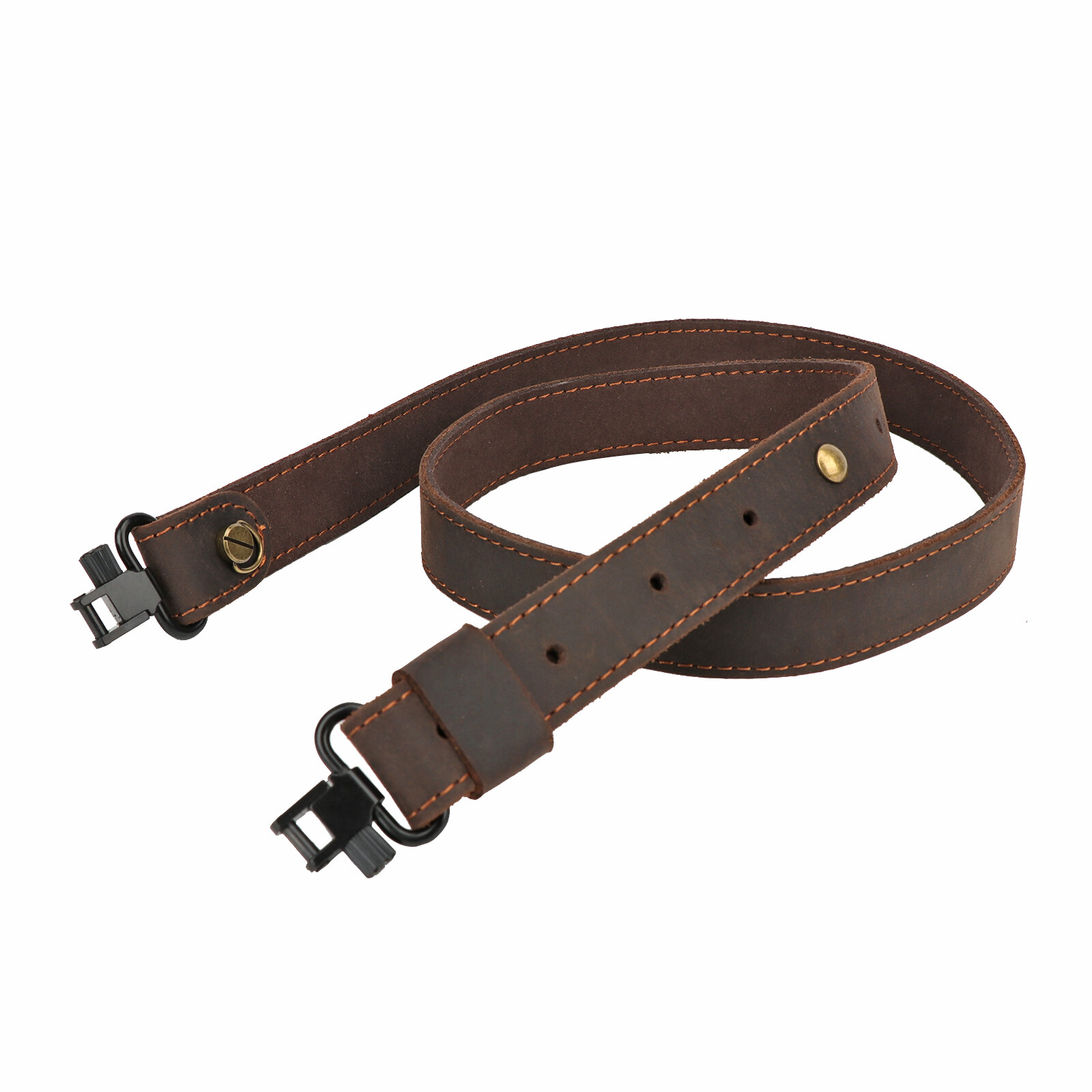 Buffalo Leather Rifle 1" Sling Gun Carry Strap Fit Marlin w/Swivels-Clearance