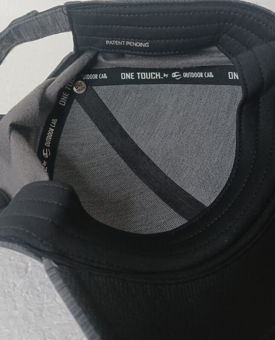 One Touch Seamless Outdoor cap Gray Lightweight NWT OSFA Hook and Loop