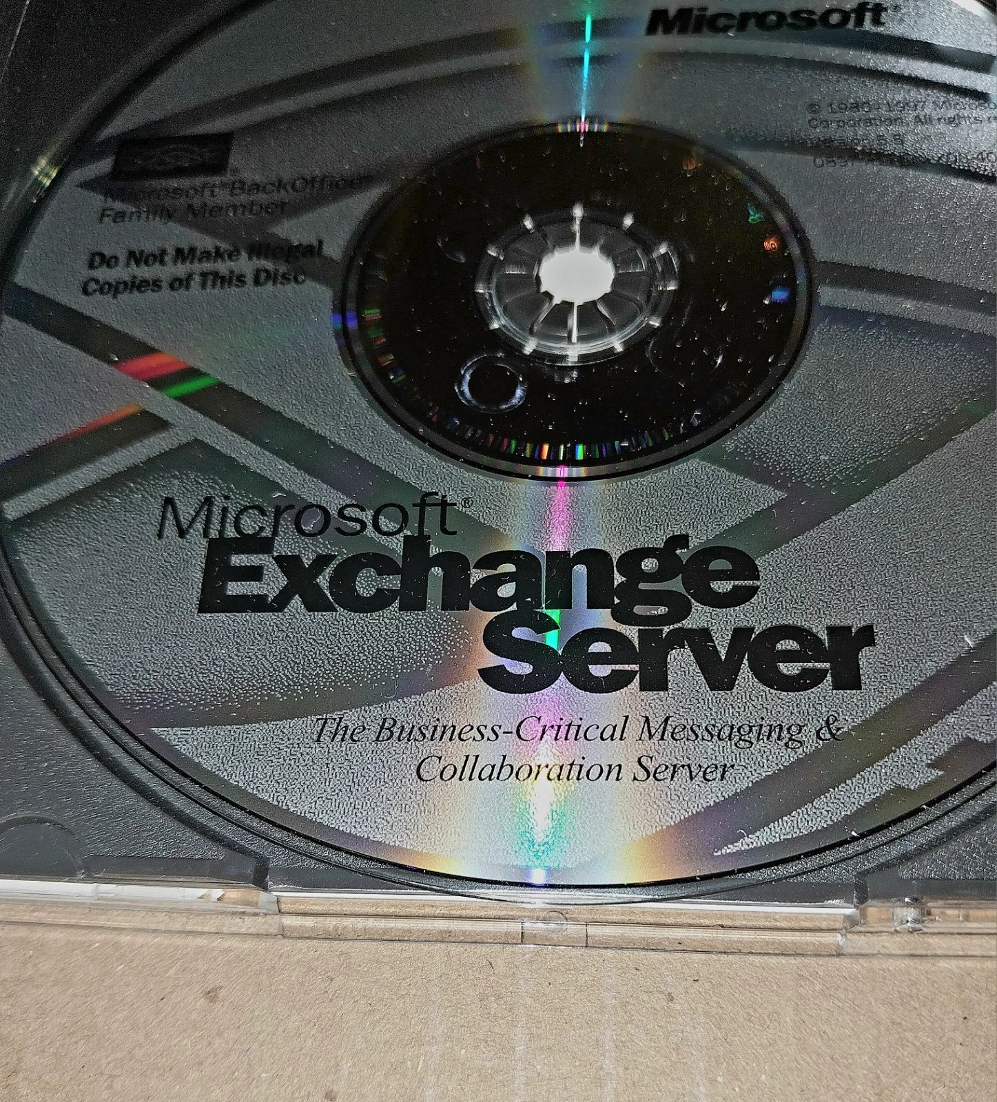 VINTAGE MS MICROSOFT EXCHANGE SERVER VERSION 5.5 w/ PRODUCT KEY for COMPUTER PC